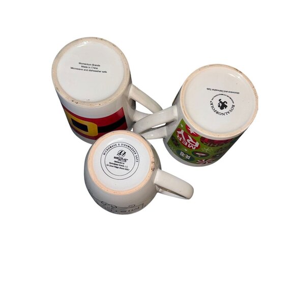 Christmas Theme Mugs  Farm Fresh Christmas  Santa Belt  Holiday Ornamen - Picture 10 of 15